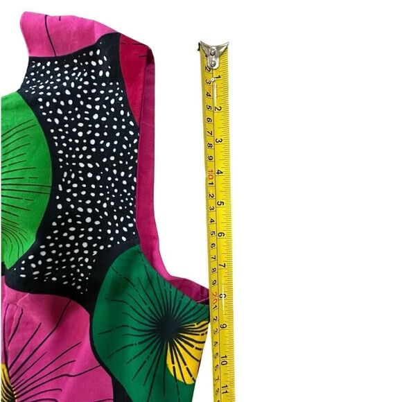 African Tribal Inspired BOHO Cotton Handmade A-Line Colorful Mini Dress Medium - Picture 11 of 15